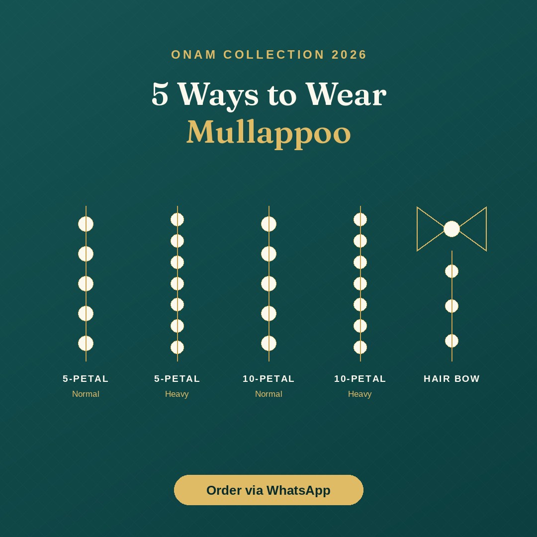 5 ways to wear mullappoo